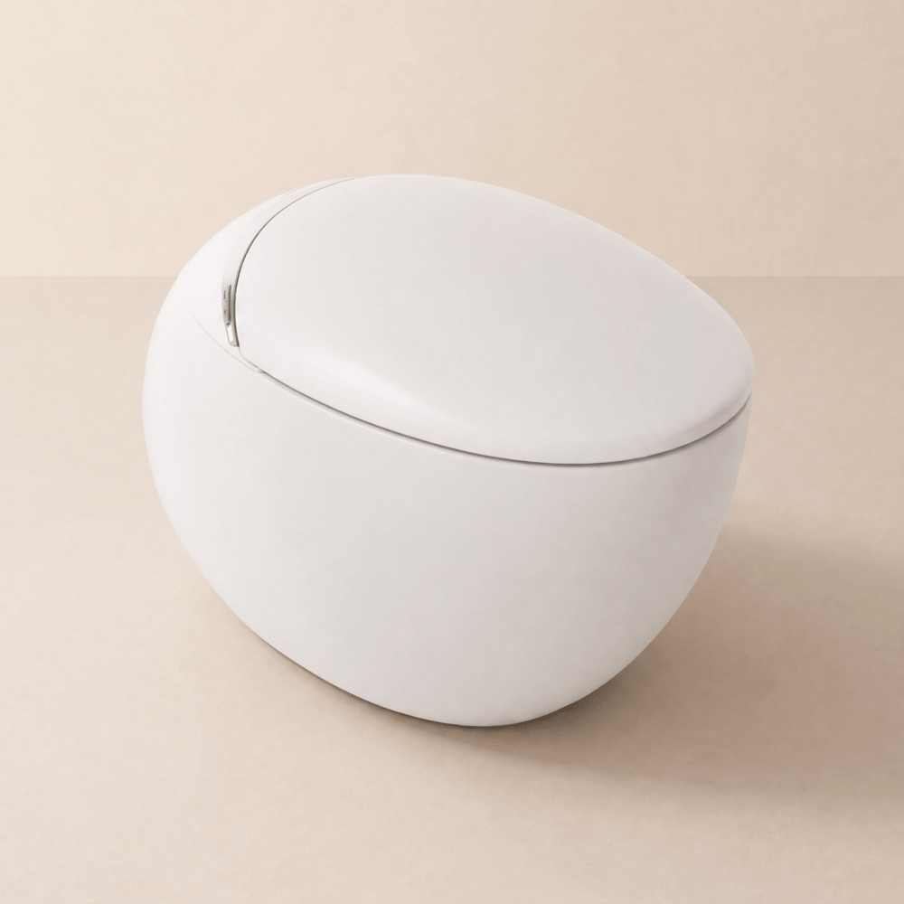 Oluxe G3 Egg-Shape Automatic Smart Bidet Toilet with Built-in Tank, Dual Flush 1.32/1.58 GPF window image