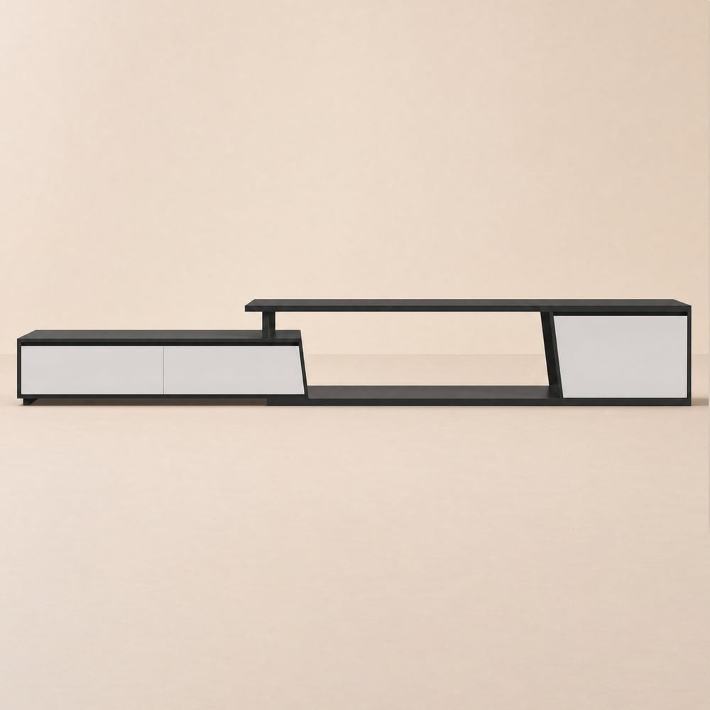 Fero 180 cm - 280 cm Extendable TV Stand with 3 Drawers window image