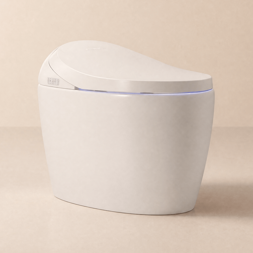 Automatic Flushing Smart Bidet Toilet with Dual Flush 1.32/1.58 GPF window image