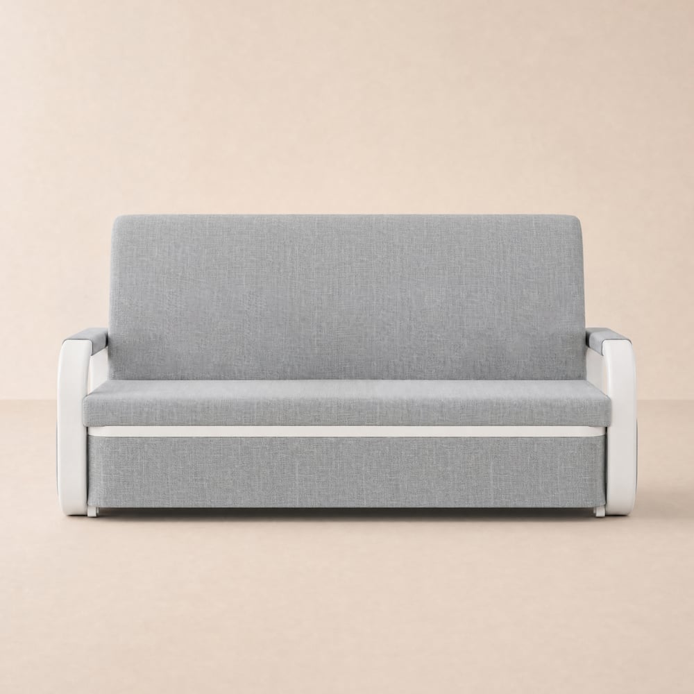 154 cm 2-Seater Cotton & Linen Convertible Sofa Sofa with Storage window image