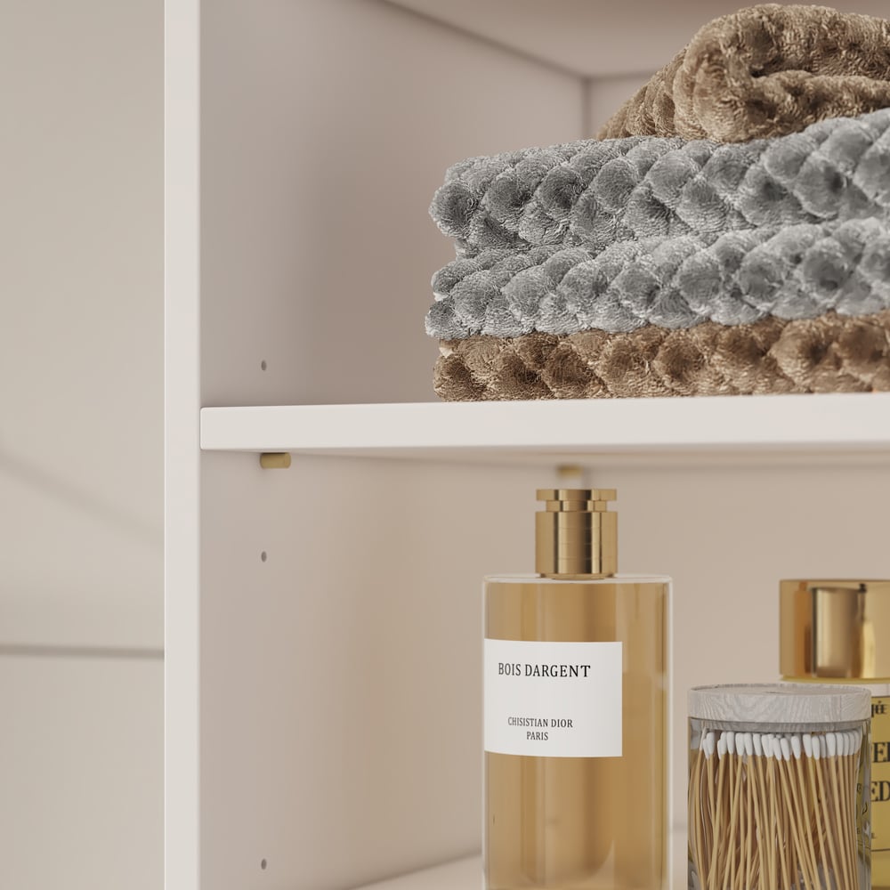 Artis 150cm Bathroom Storage Cabinet – Freestanding Linen Tower with 2 Drawers & 2 Doors window image
