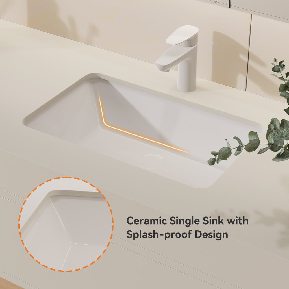 150cm Floating Bathroom Vanity & LED Medicine Cabinet Set window image