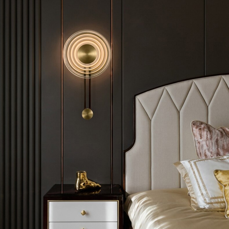 Modern Wall Sconce Decorative LED Wall Light in Brass window image