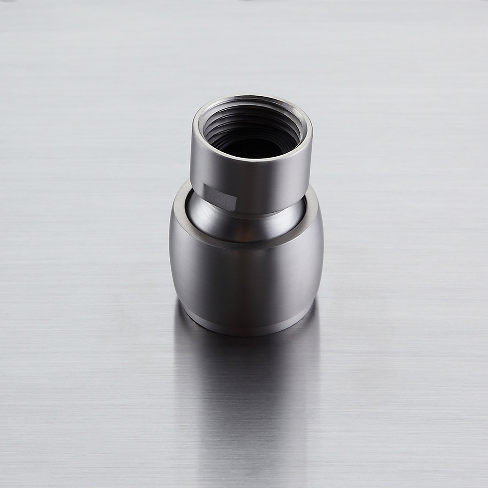 10" Solid Brass Single-Function Square Rainfall Shower Head Brushed Nickel window image