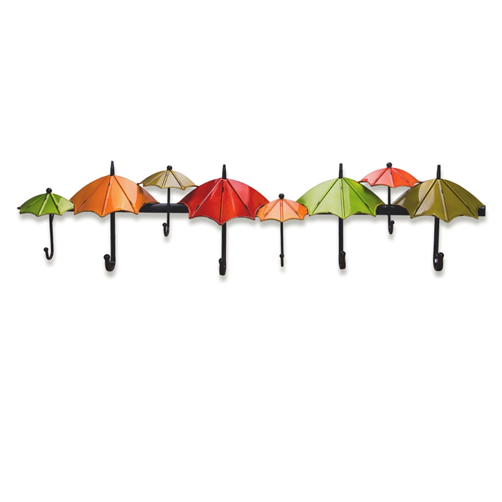 Porte-manteau mural parapluie en métal 6 et 8, lot de 2 image de fenêtre