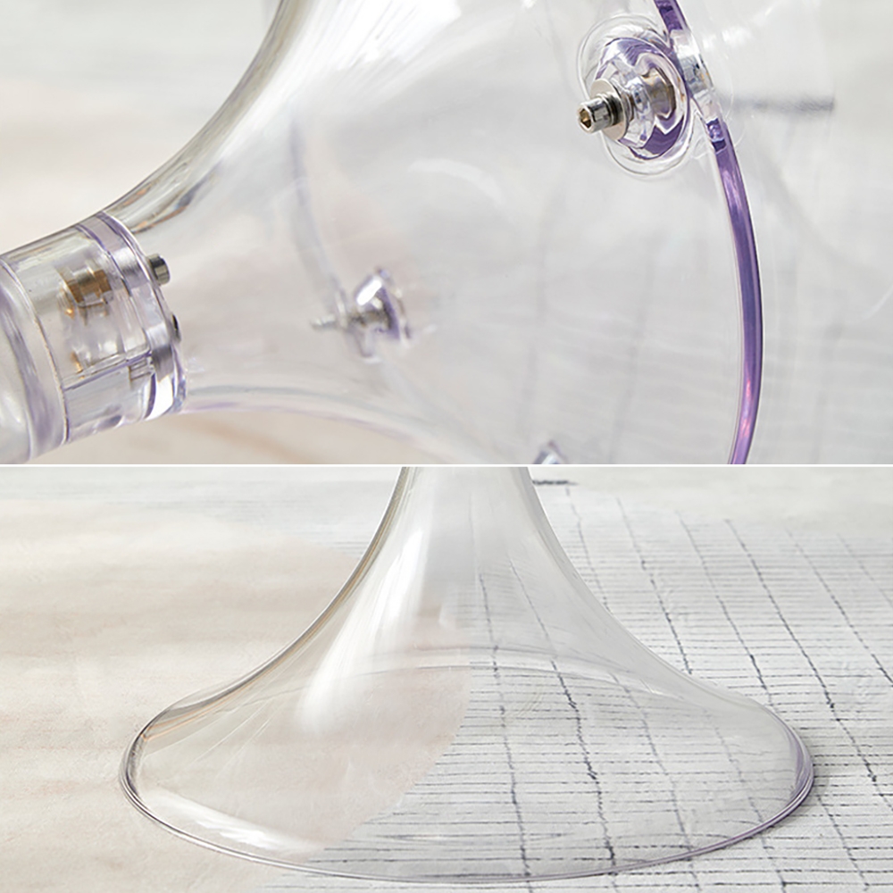 Modern Clear Accent Chair PC Material Accent Chair window image