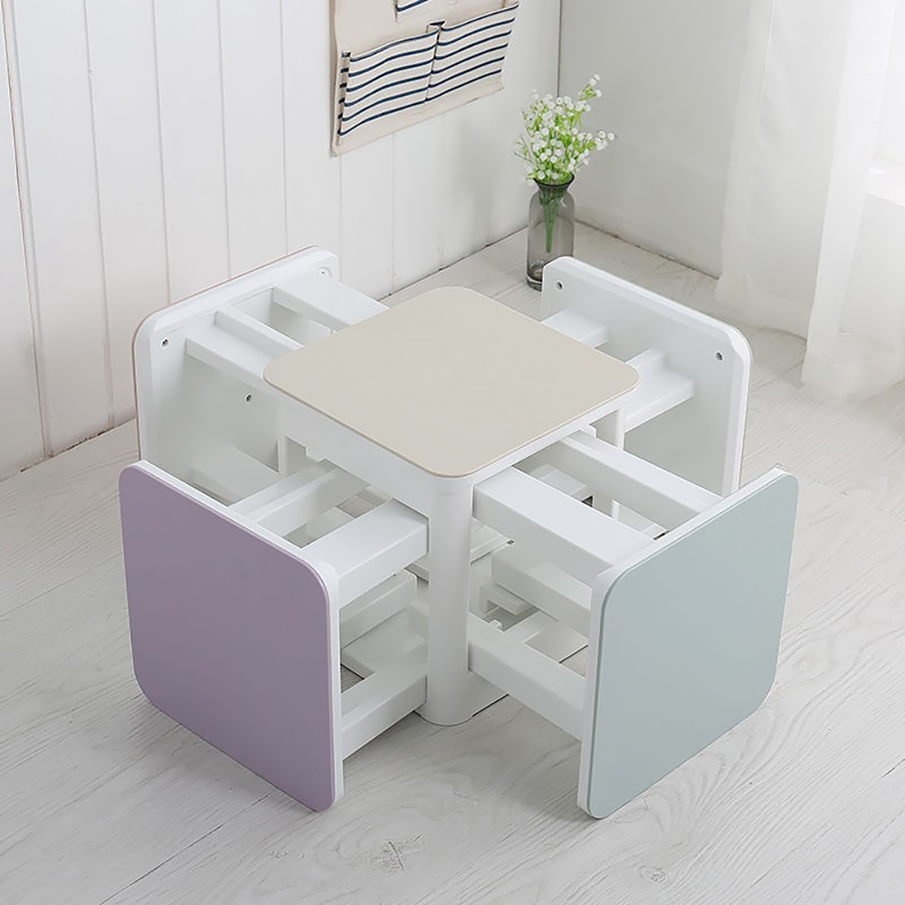 Cube Plastic Ottoman with Exquisite Design Stool Modern Style Stool window image