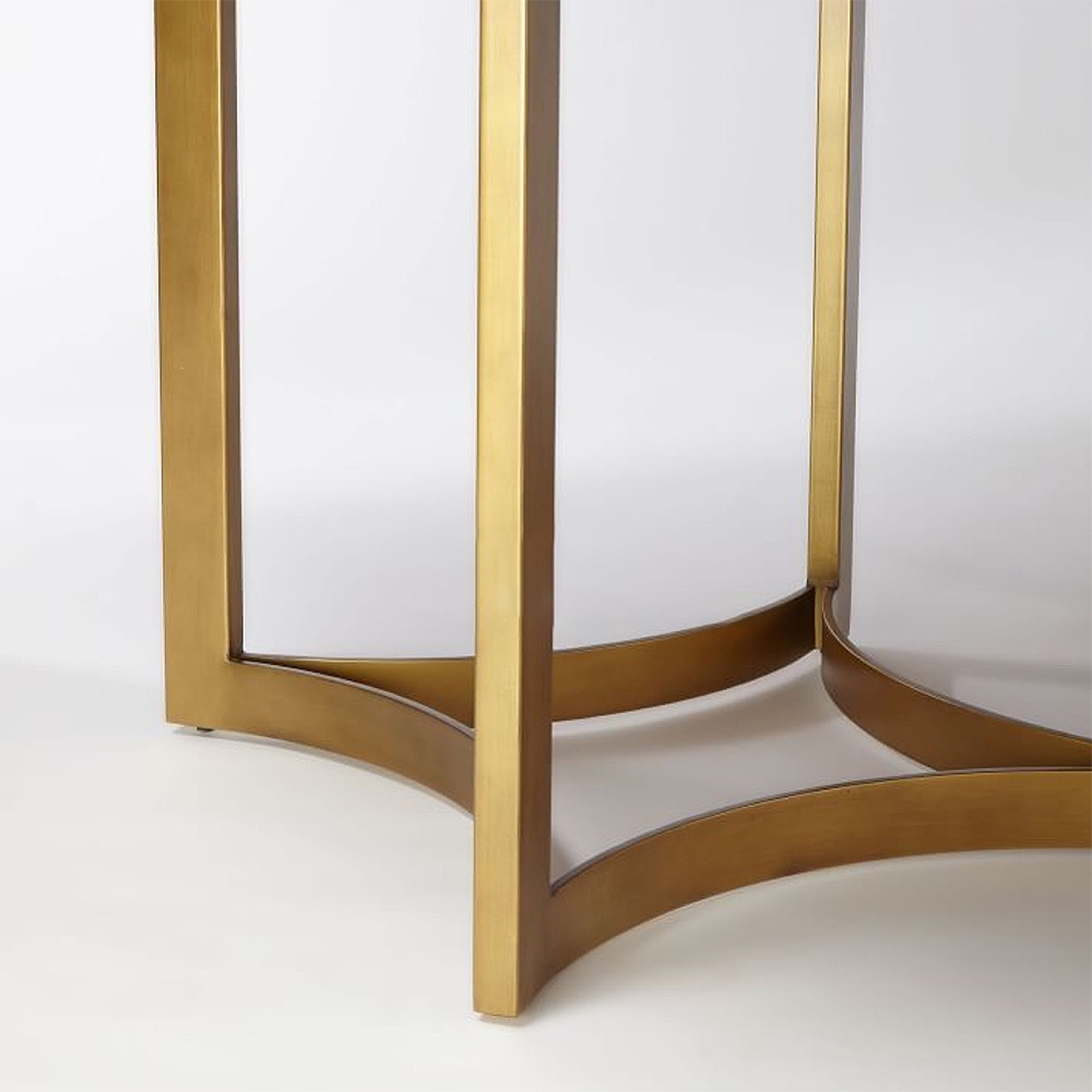 63" Modern Rectangular Desk with Solid Wood Metal Base Office Desk window image