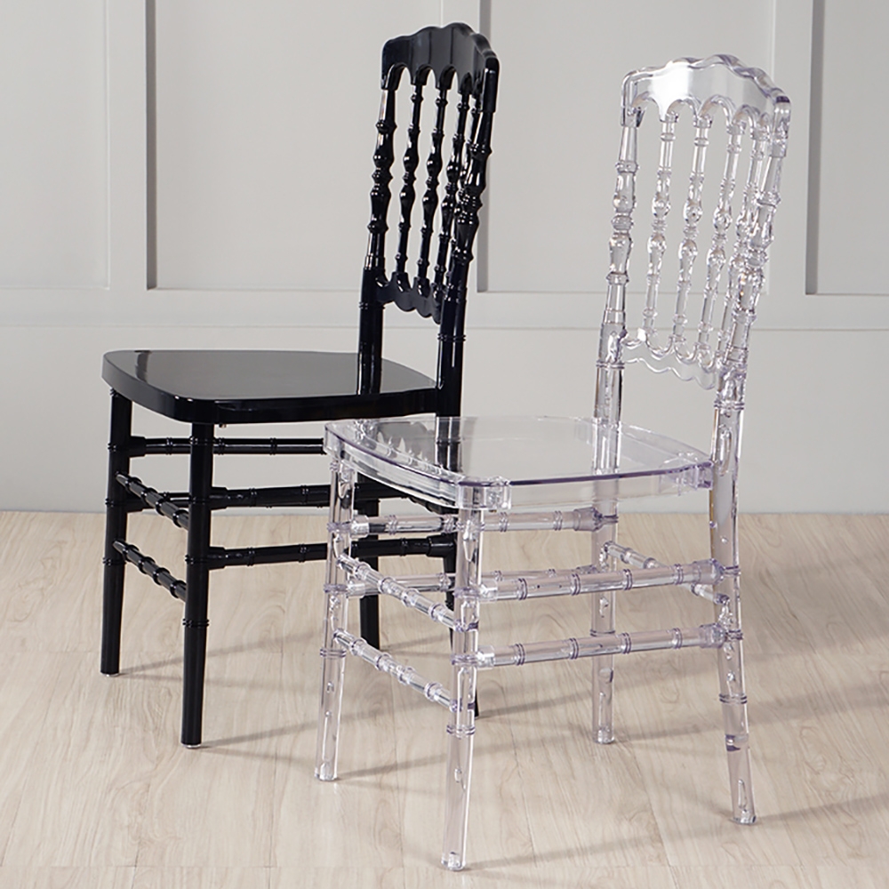 Modern Acrylic Dining Chair PC Material Dining Chair window image