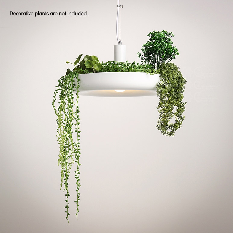 Modern Creative Hanging Garden Plant Single Light Pendant Ceiling Light Fixture window image