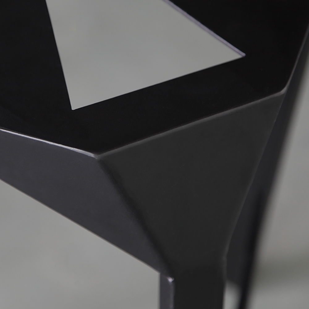 Industrial Metal Bar Stool with Special Hollow-out Struction Retro Chair window image