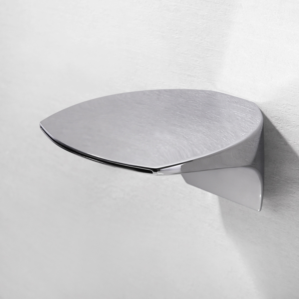 Modern LED Waterfall Wall Mounted 2-Hole Bathroom Basin Mixer Tap in Polished Chrome window image