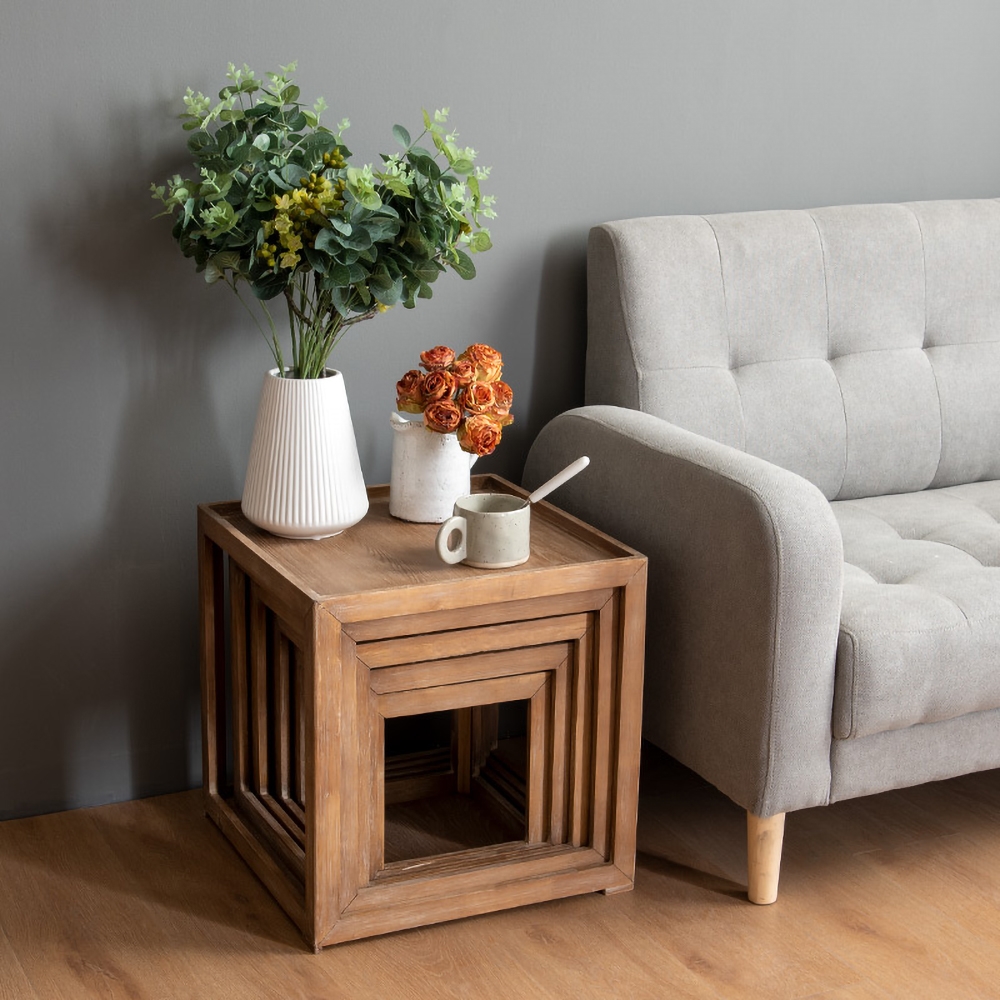 Convertible Cube Bookcase 5-Piece Display Wood Bookcase Storage window image