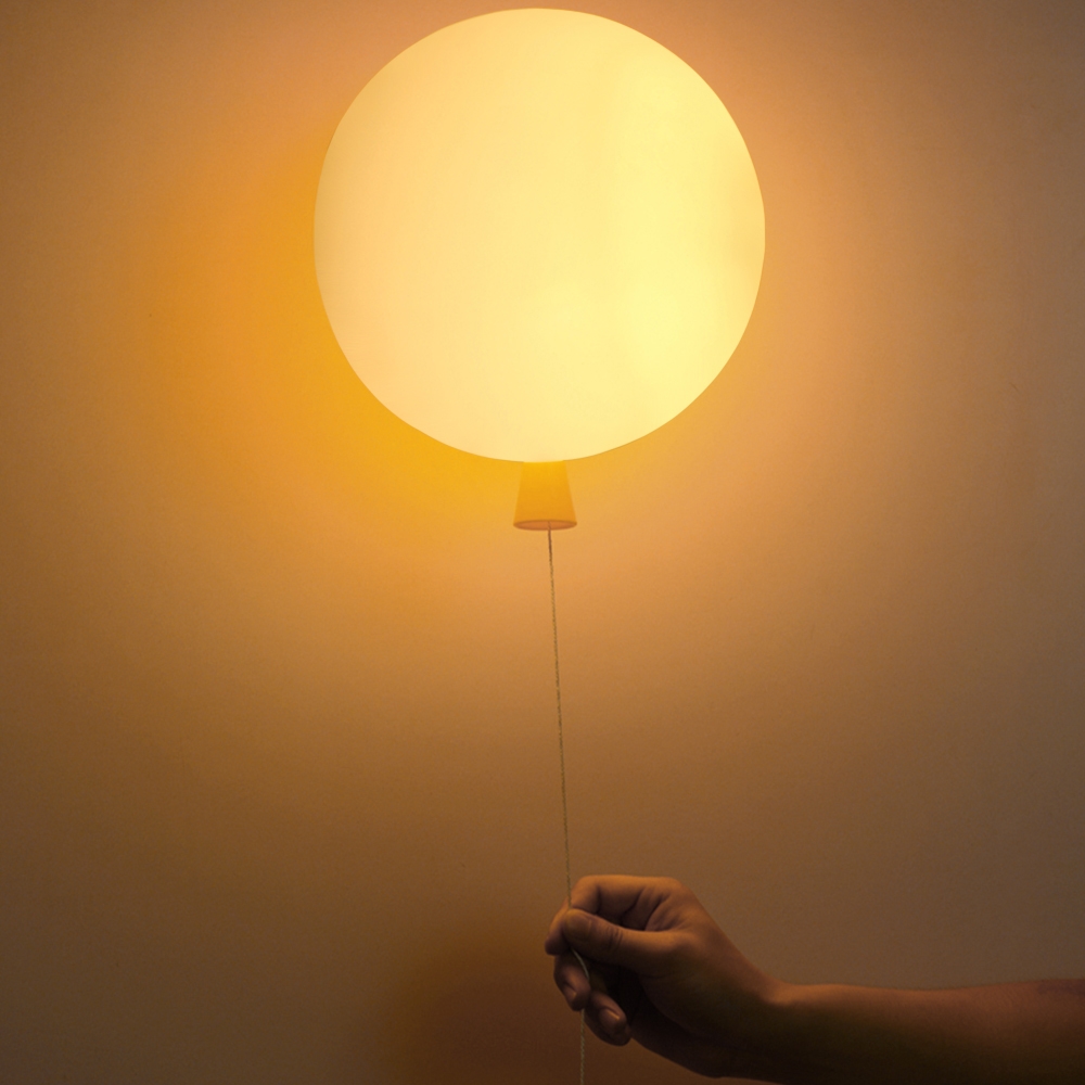 Story Coloré Moderne Ballon Petit Applique Mural 1-Ampoule Blanc image de fenêtre