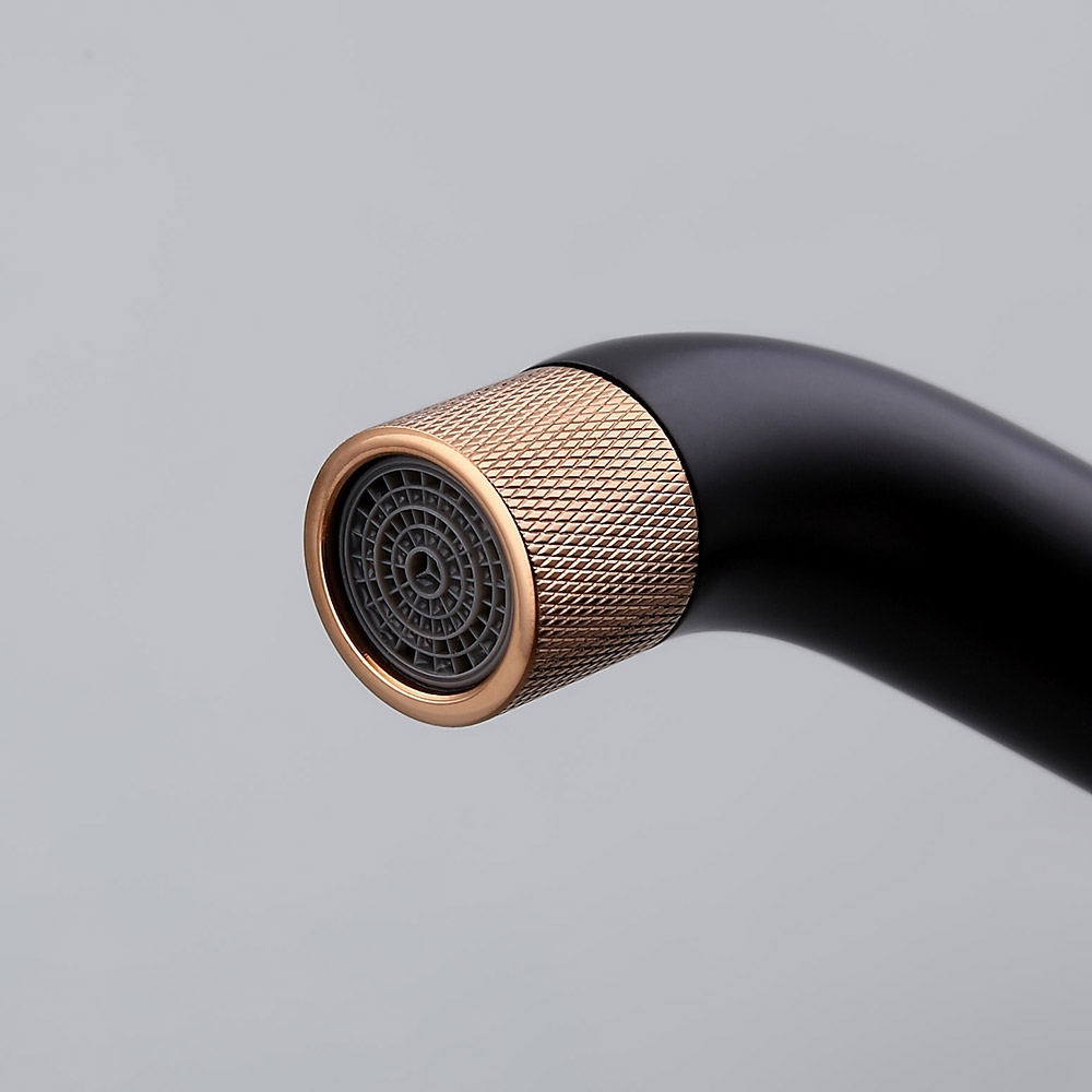 Robinet de lavabo de salle de bain monobloc classique en laiton Asow image de fenêtre