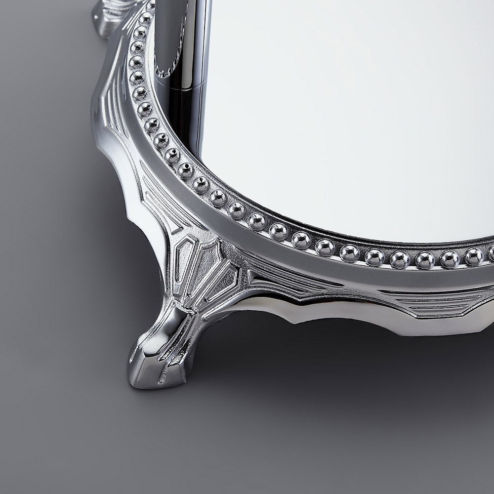 Chester Classic 3 Cross Handles Floor Mounted Clawfoot Tub Filler Faucet with Hand Shower in Chrome window image