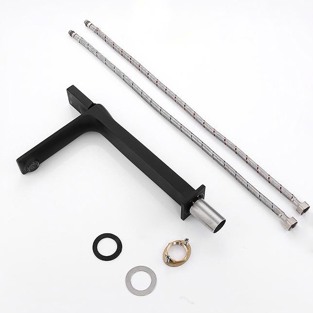 Utop Robinet Moderne Monobloc 1-Poignée Mitigeur de Lavabo de Salle de Bains en Laiton Massif image de fenêtre