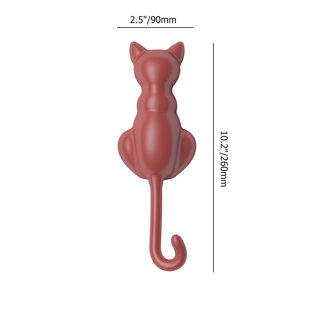 Modern Cat Sculpture Wall Mounted Coat Stand Set of 5 window image