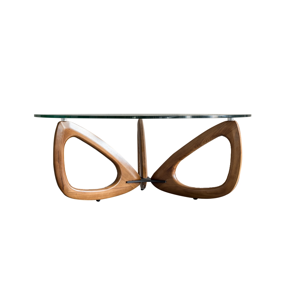 Modern Coffee Table with Tempered Glass Top window image