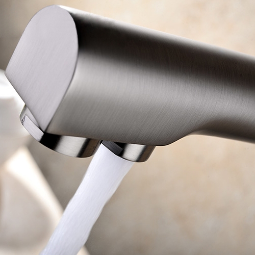 Brewst Modern Brushed Nickel 2-Handle Kitchen Sink Faucet with Filtered Water Spout Solid Brass window image