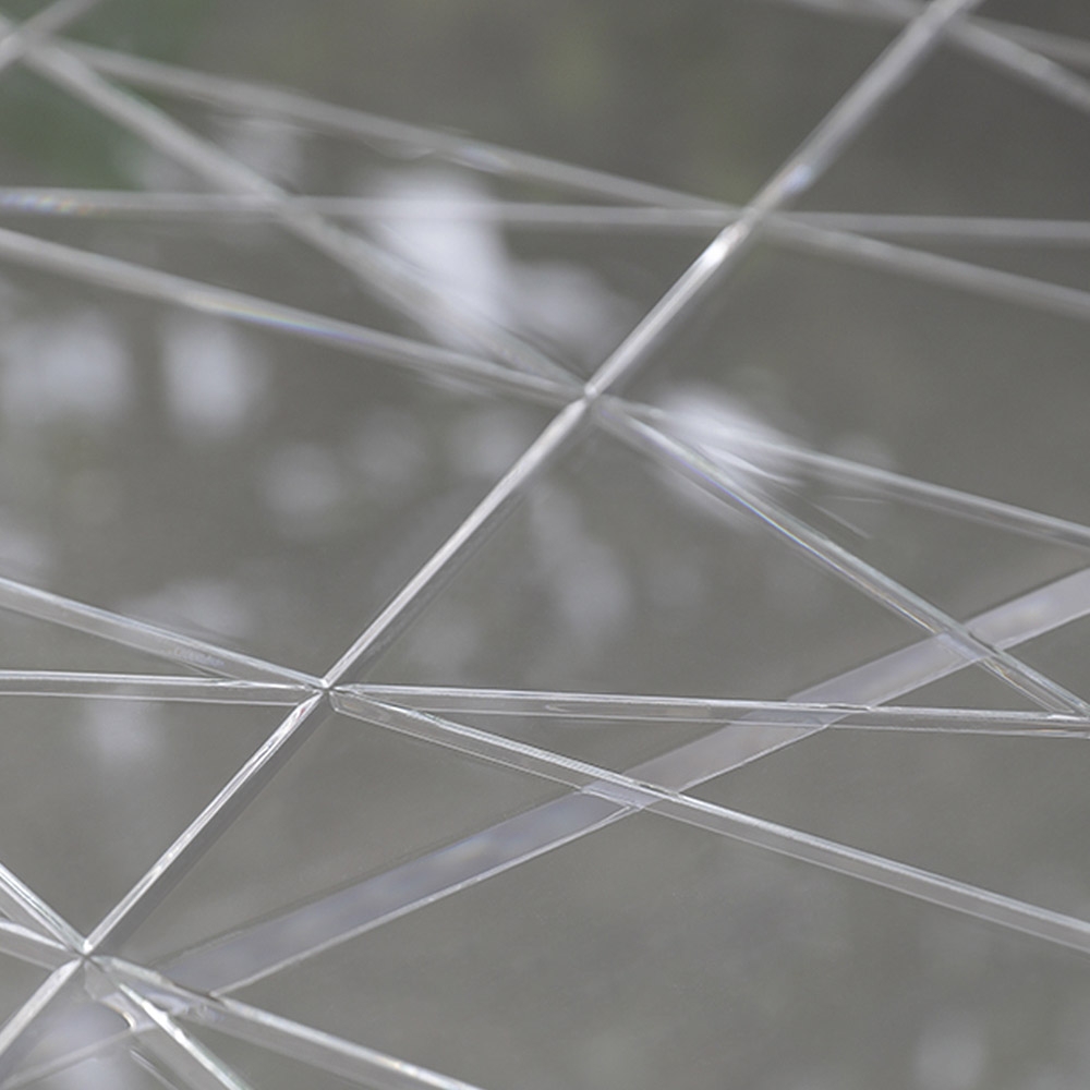 Acrylic End Table Clear Round Coffee Table Modern Accent Table Lucite Coffee Table window image