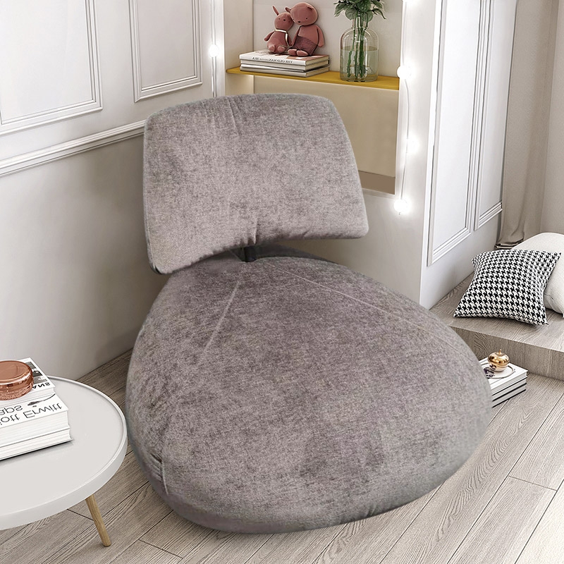 Grey Velvet Accent Chair Modern Upholstered Armless Chair window image