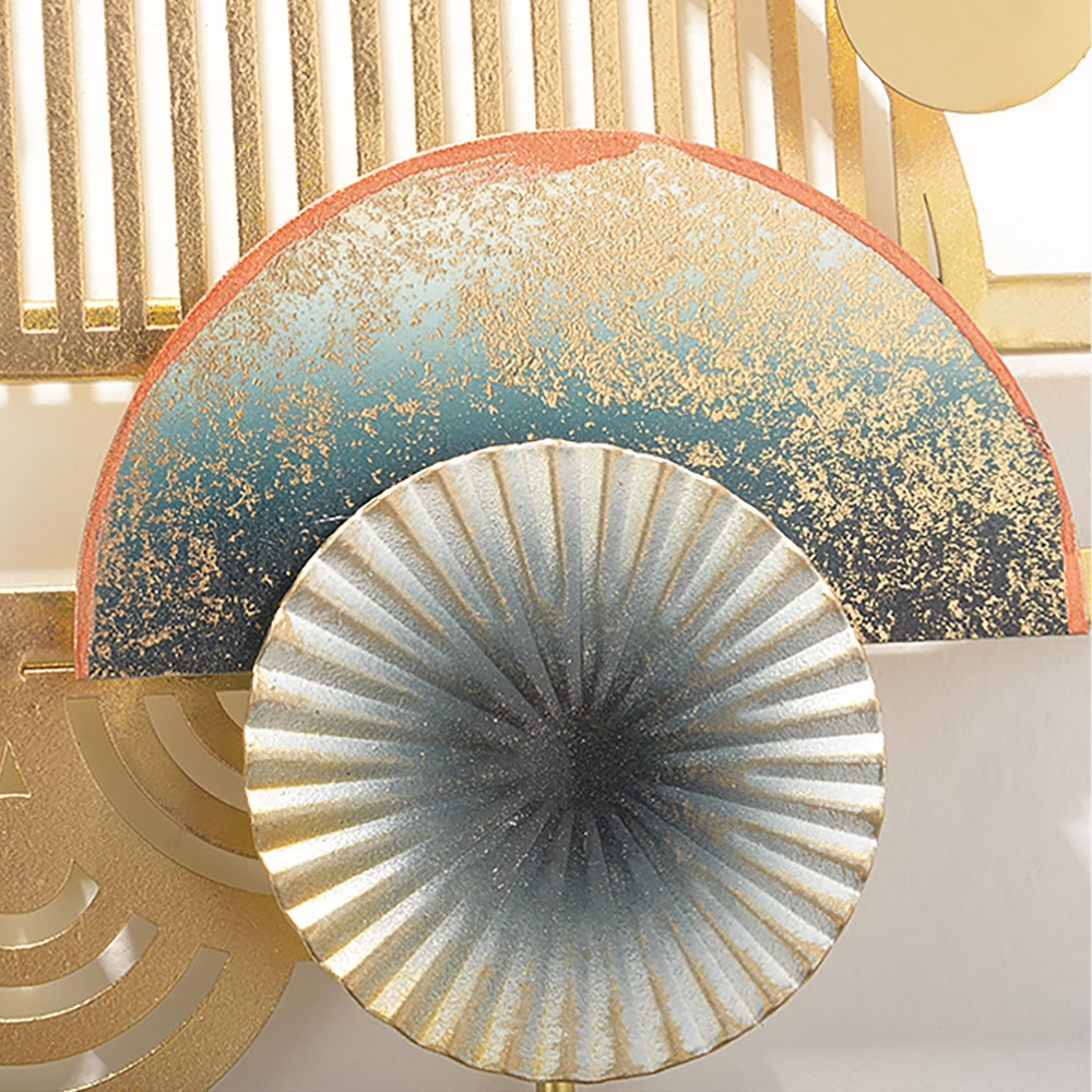 Oriental Style Distressed Wall Mounted Coat Rack Set of 2 window image