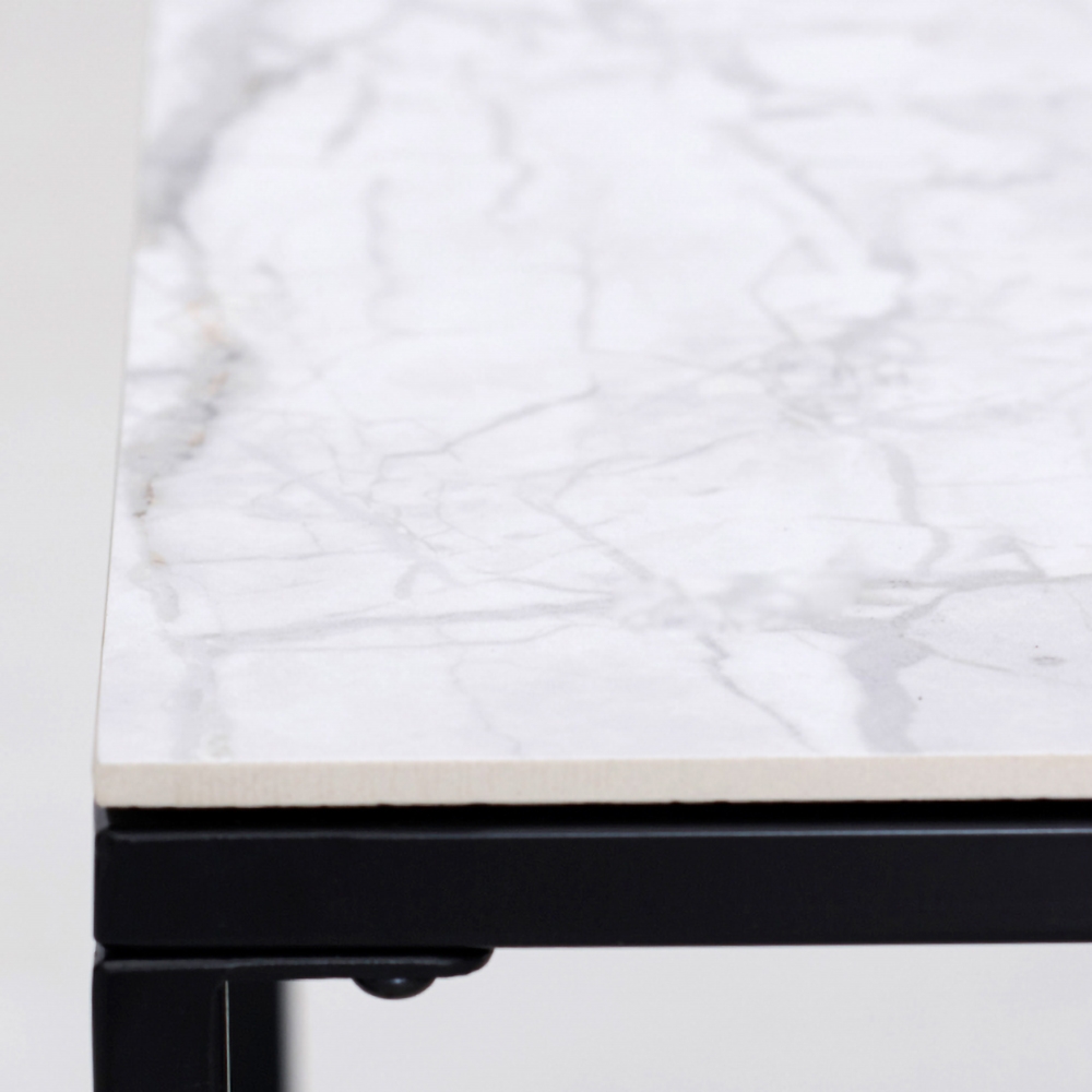 Modern Nesting Coffee Table with Storage 2-Piece Tempered Glass Tabletop window image