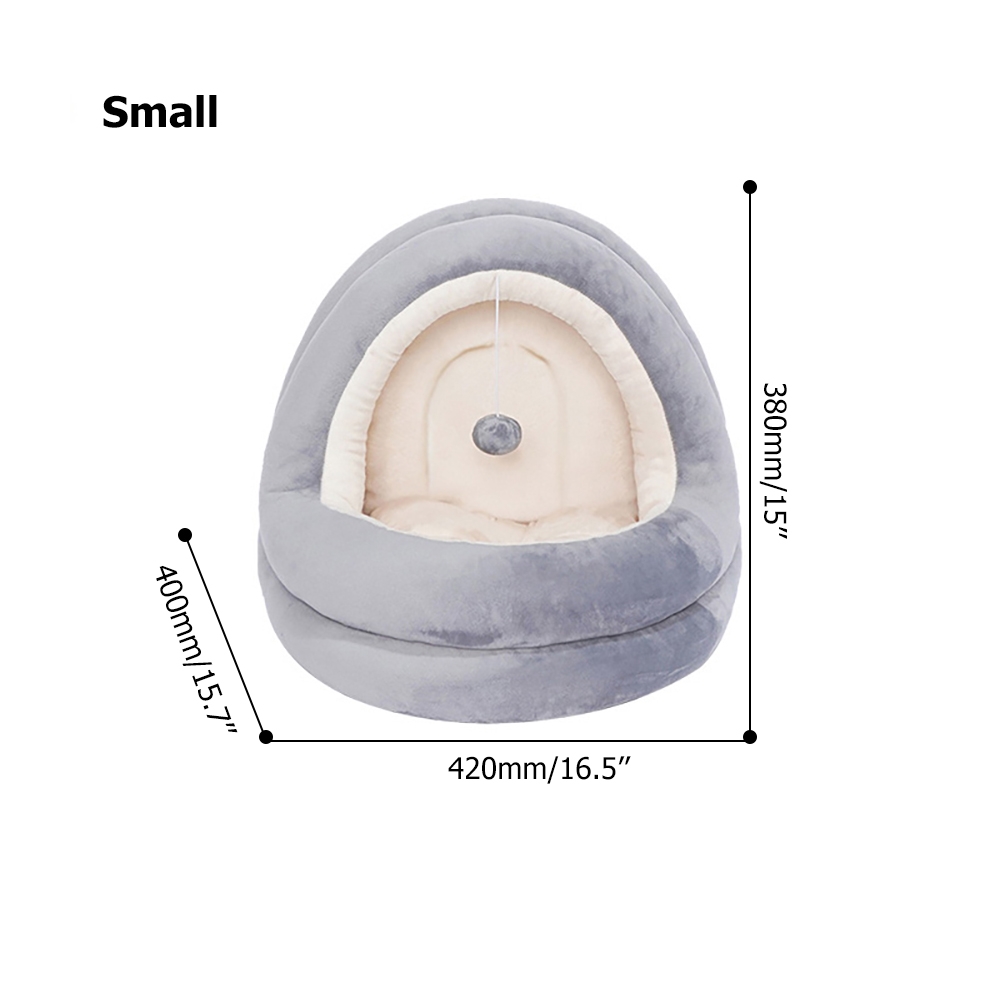 Modern Velvet Pet Bed with Thick Cushioned Pad window image