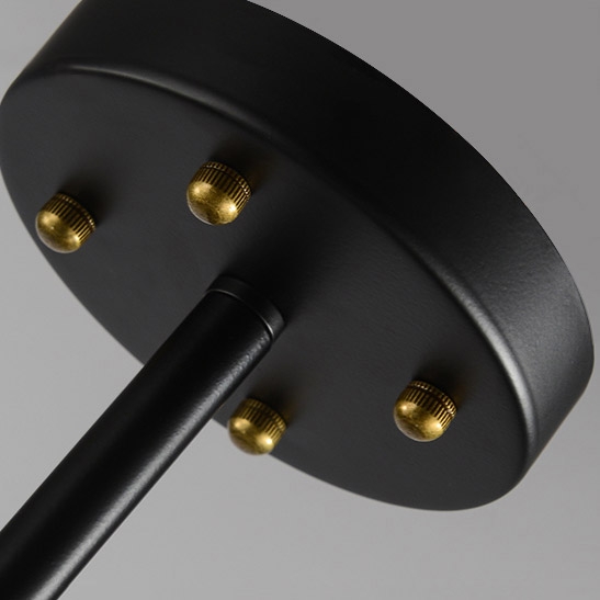 Retro Industrial Loft Multiple Tea Glass Globe Black Iron 15-Light Pendant Light window image