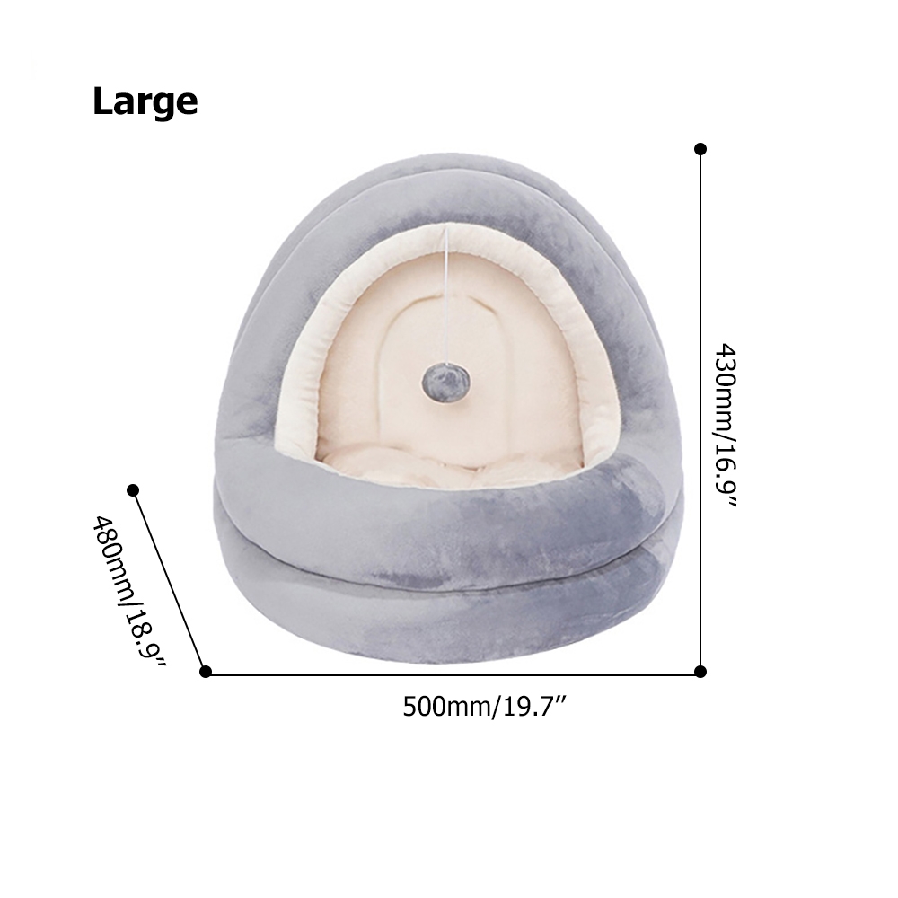 Modern Velvet Pet Bed with Thick Cushioned Pad window image