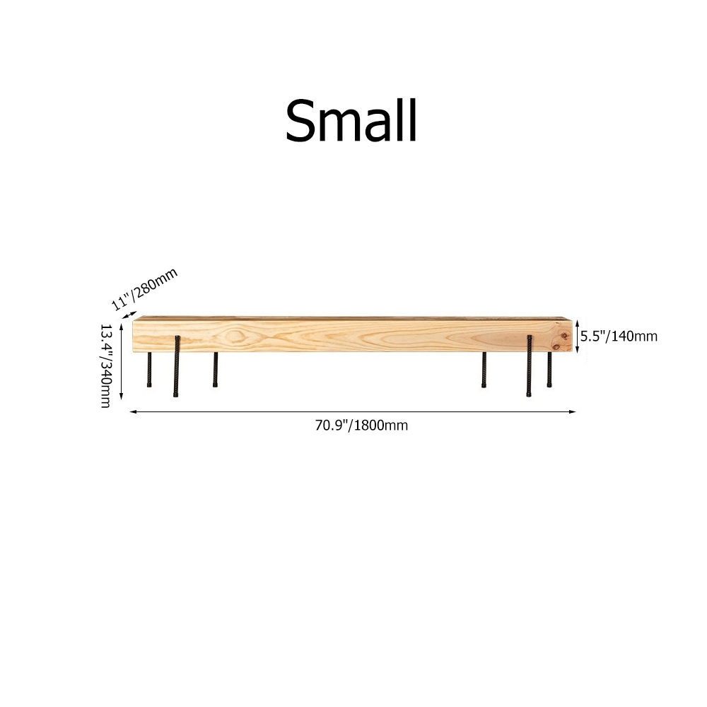 Cottage Natural TV Stand Pine Wood Media Stand for TVs up to 85" in Large window image