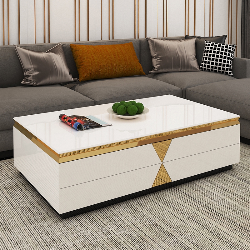 Modern Day Accents Coralino Long Rectangular Tray – Gold, 27.5" Decorative Tray For Tables & Counters