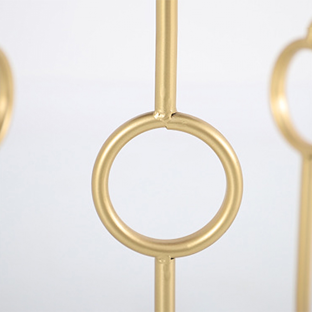 Lot de 3 tables d'appoint modernes en verre en métal doré image de fenêtre