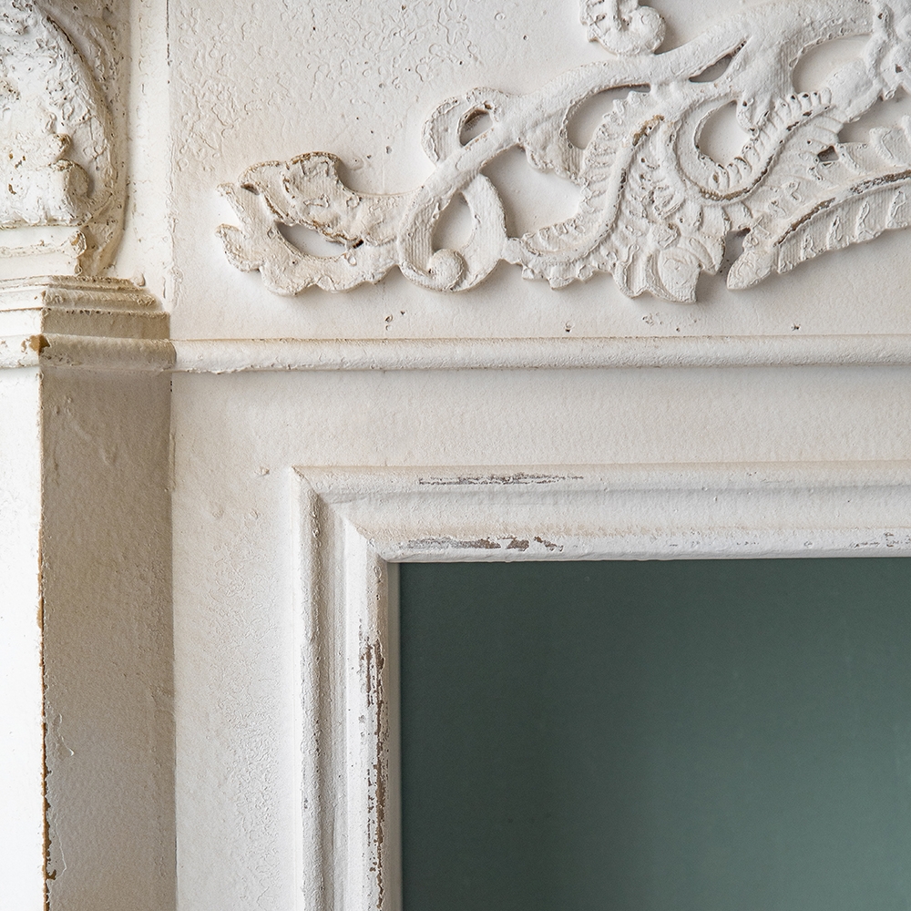 55" Retro Console Table Wooden Top Entryway Table window image