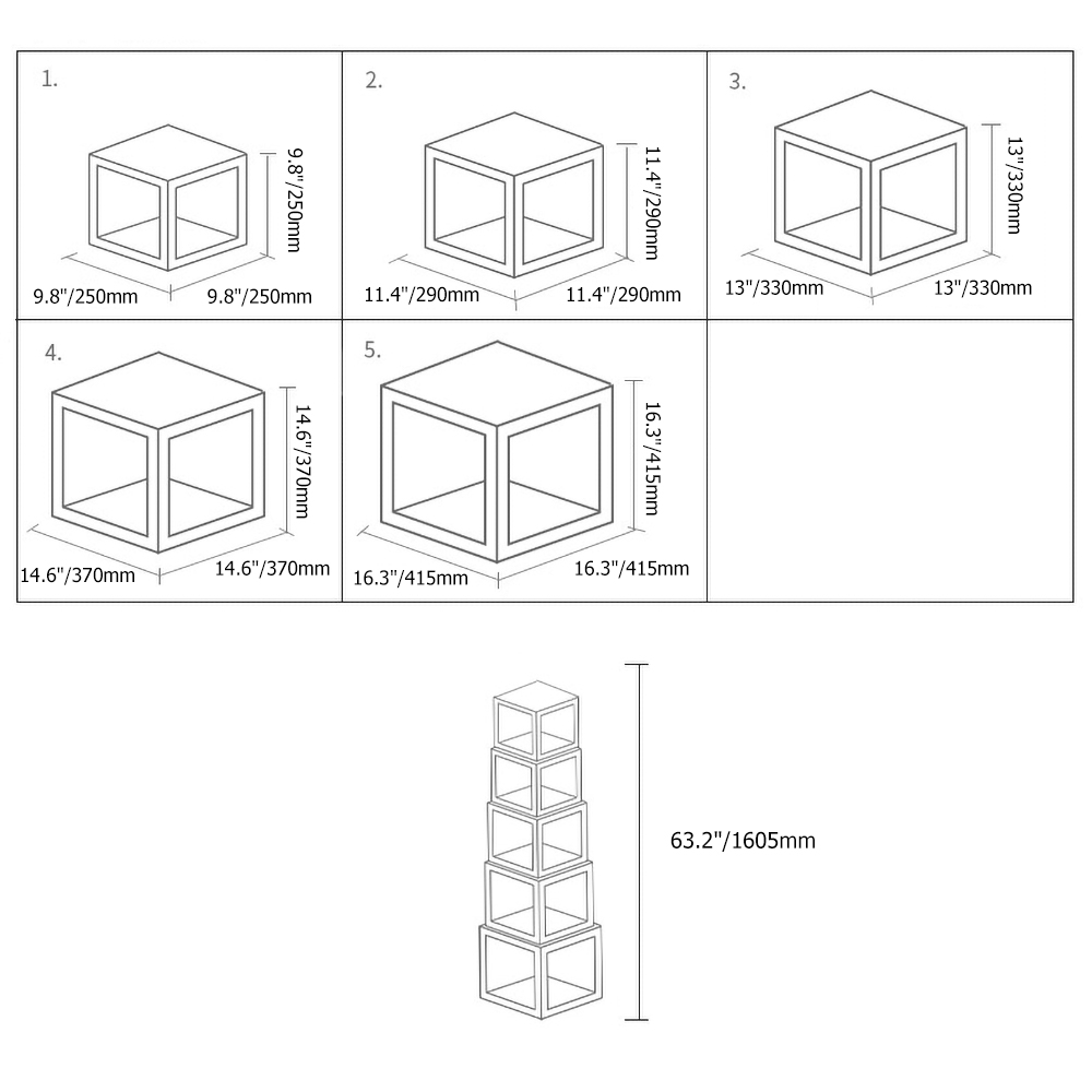 Convertible Cube Bookcase 5-Piece Display Wood Bookcase Storage window image