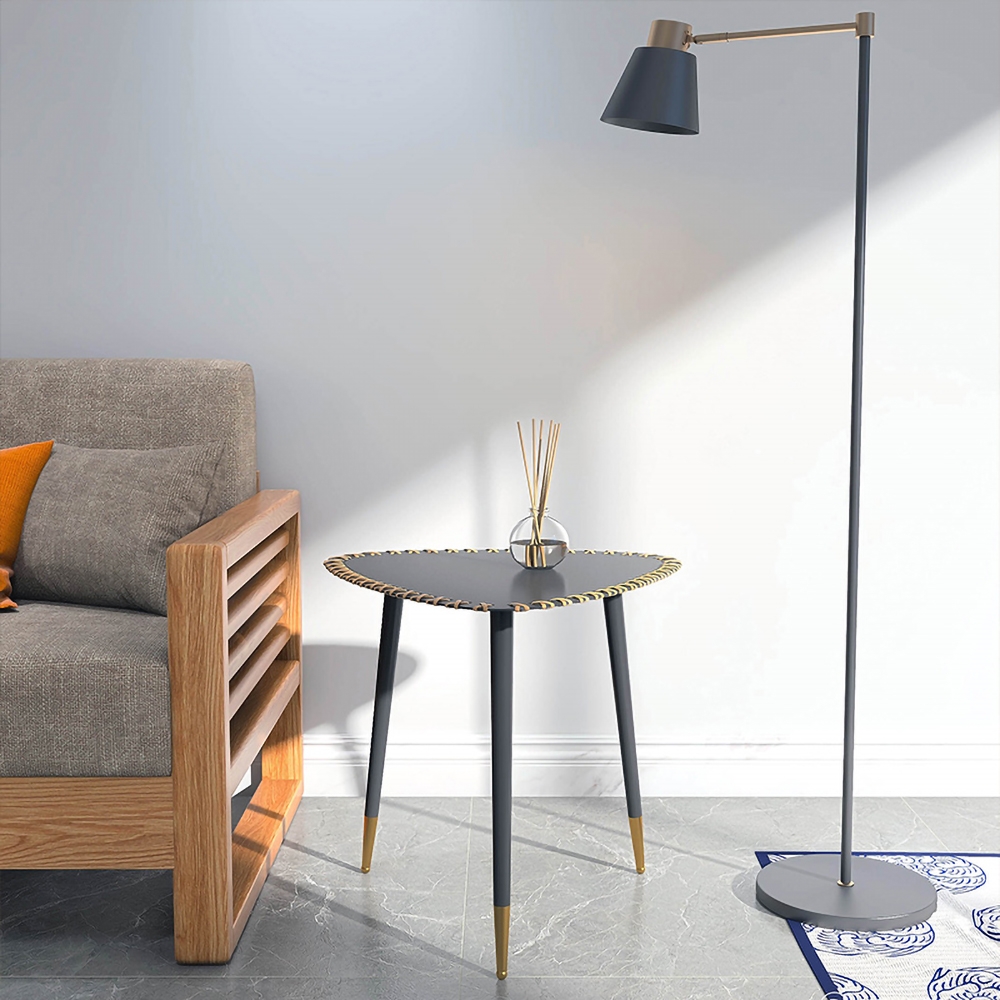 Modern Black Coffee Table Piece-of-2 Steel Tabletop window image