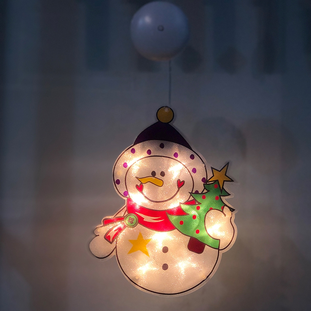 Colorful 5-Piece Christmas Themed Window Lights Battery Powered LED Christmas Decoration window image