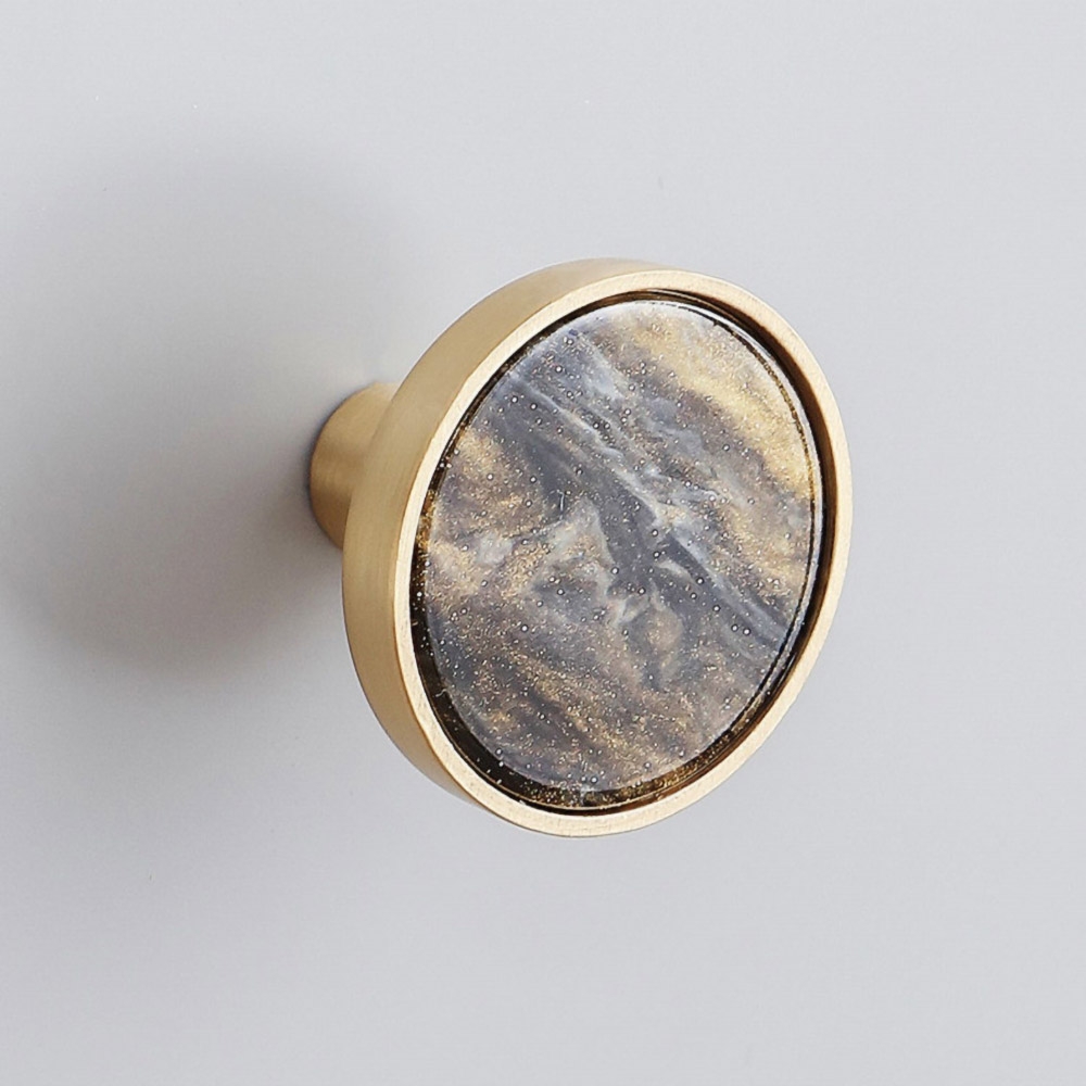 1500mm Grey Cabinet Bedroom Dresser with 9 Drawers in Gold window image