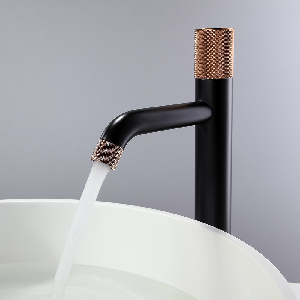 Robinet de lavabo de salle de bain monobloc classique en laiton Asow image de fenêtre