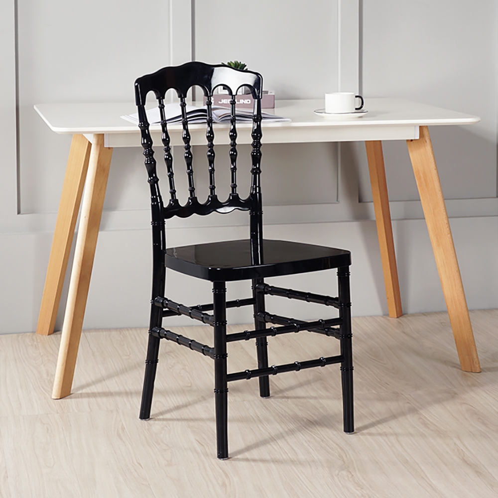 Modern Acrylic Dining Chair PC Material Dining Chair window image