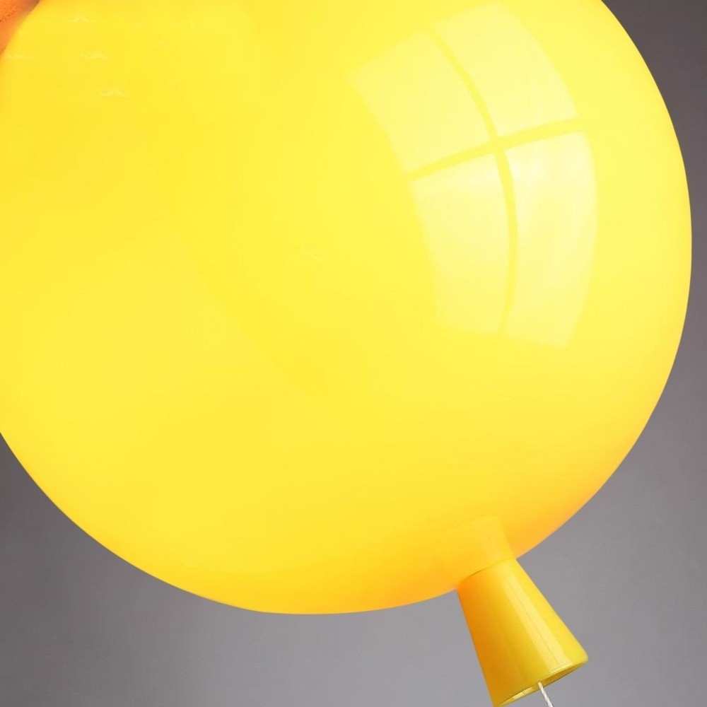 Story Contemporary Yellow Ballon Shaped Wall Sconce Light Large window image