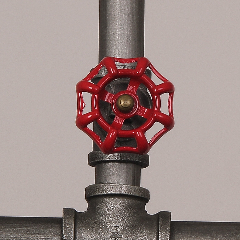 Enoch Industrial Loft Metal Water Pipe Cone Shade 3-Light Linear Island Pedant Light with Wire Cage in Gray window image