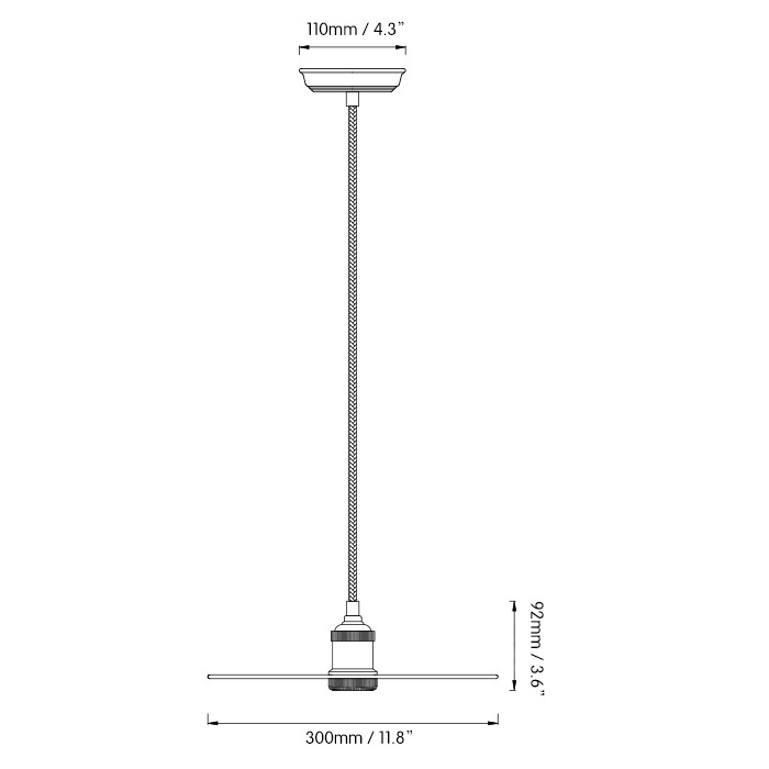 Industrial Style Metal Flat Shade 1-Light Pendant Lamp in Brass Finish window image
