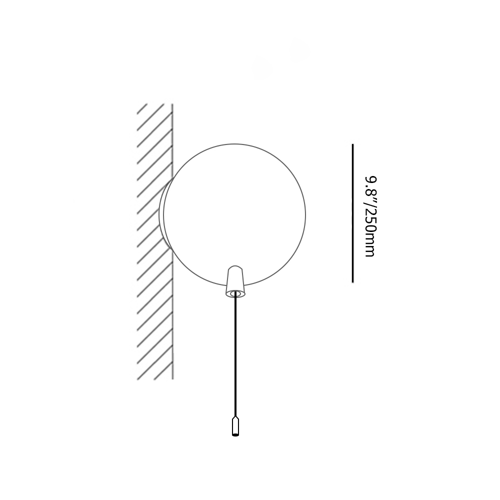 Story Applique Mural 1-Ampoule Rouge Coloré Moderne Ballon Petit image de fenêtre