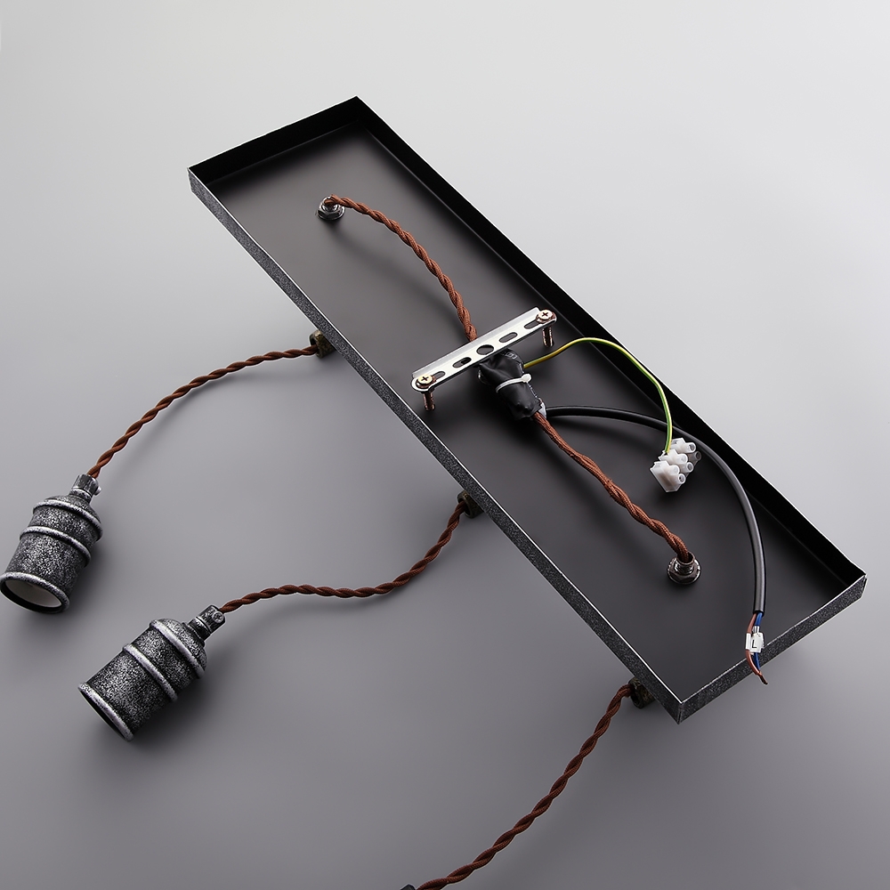 Industrial Loft Metal Water Pipe 3-Light Wall Sconce with Exposed Edison Bulb window image