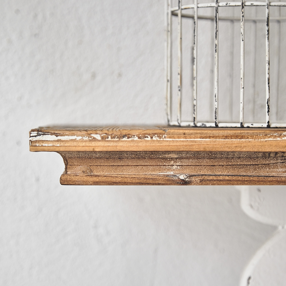 Porchway Fench Country 55.9" Narrow Console Table Wooden Top Entryway Table window image