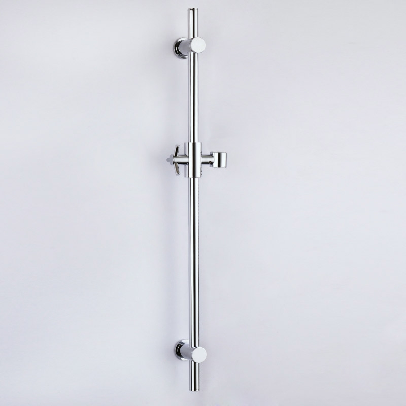 Modern Design Adjustable Polished Chrome Wall Mounted Round Hand Showerhead Slide Bar window image