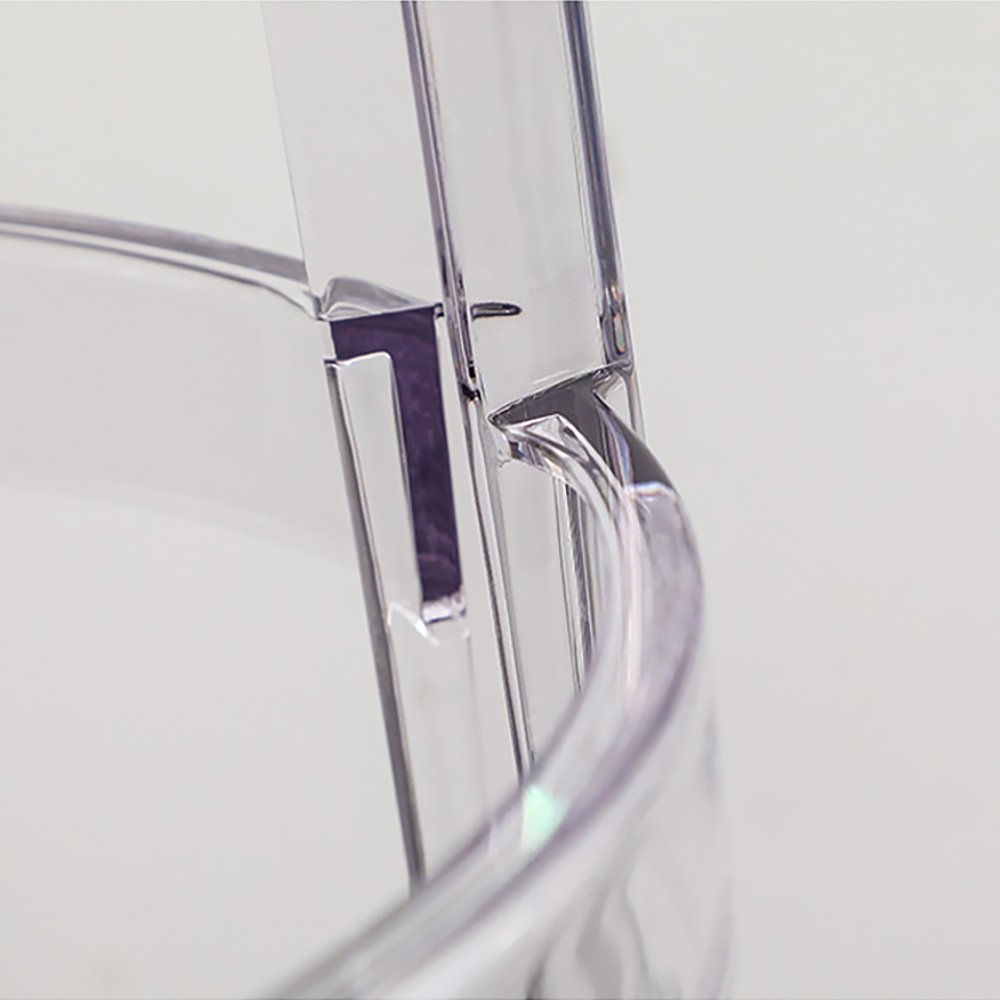 Modern Dining Chair Acrylic Clear Crystal High Dining Round Stool window image