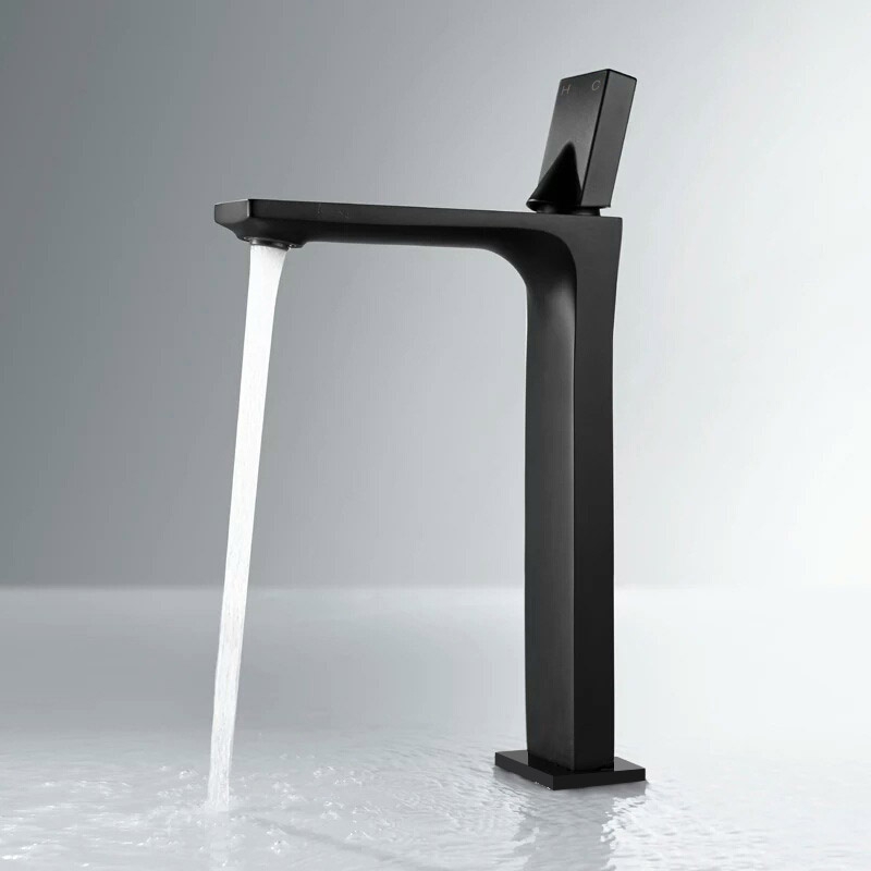 Utop Robinet Moderne Monobloc 1-Poignée Mitigeur de Lavabo de Salle de Bains en Laiton Massif image de fenêtre